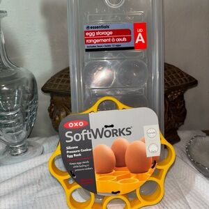 OXO Silicone Pressure Cooker  Egg Rack And Essentials Egg Storage Container